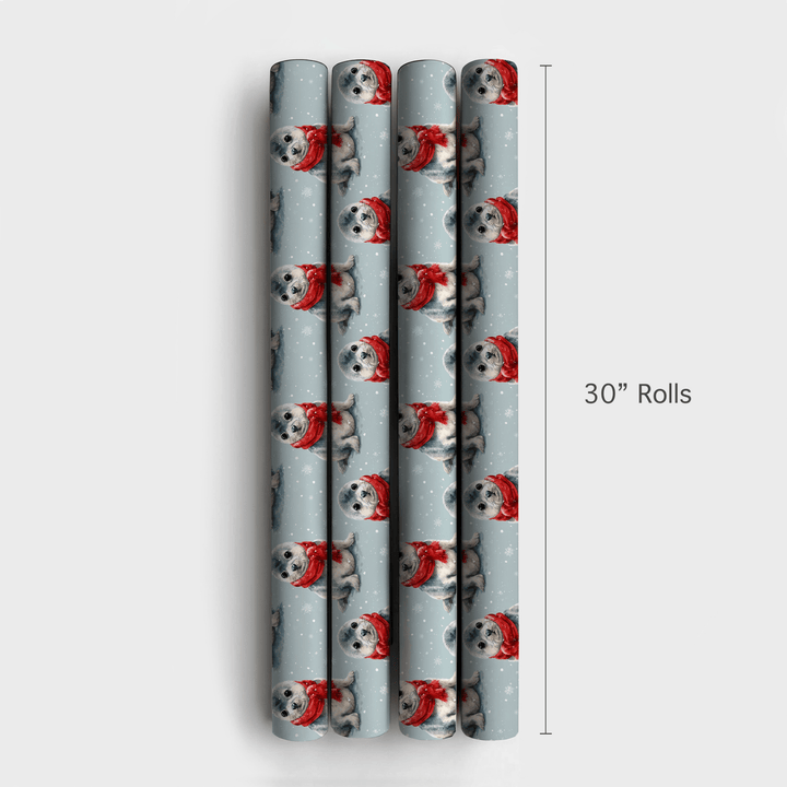 Seal Pup Christmas Joy - Wrapping Paper - Aspen & Arlo