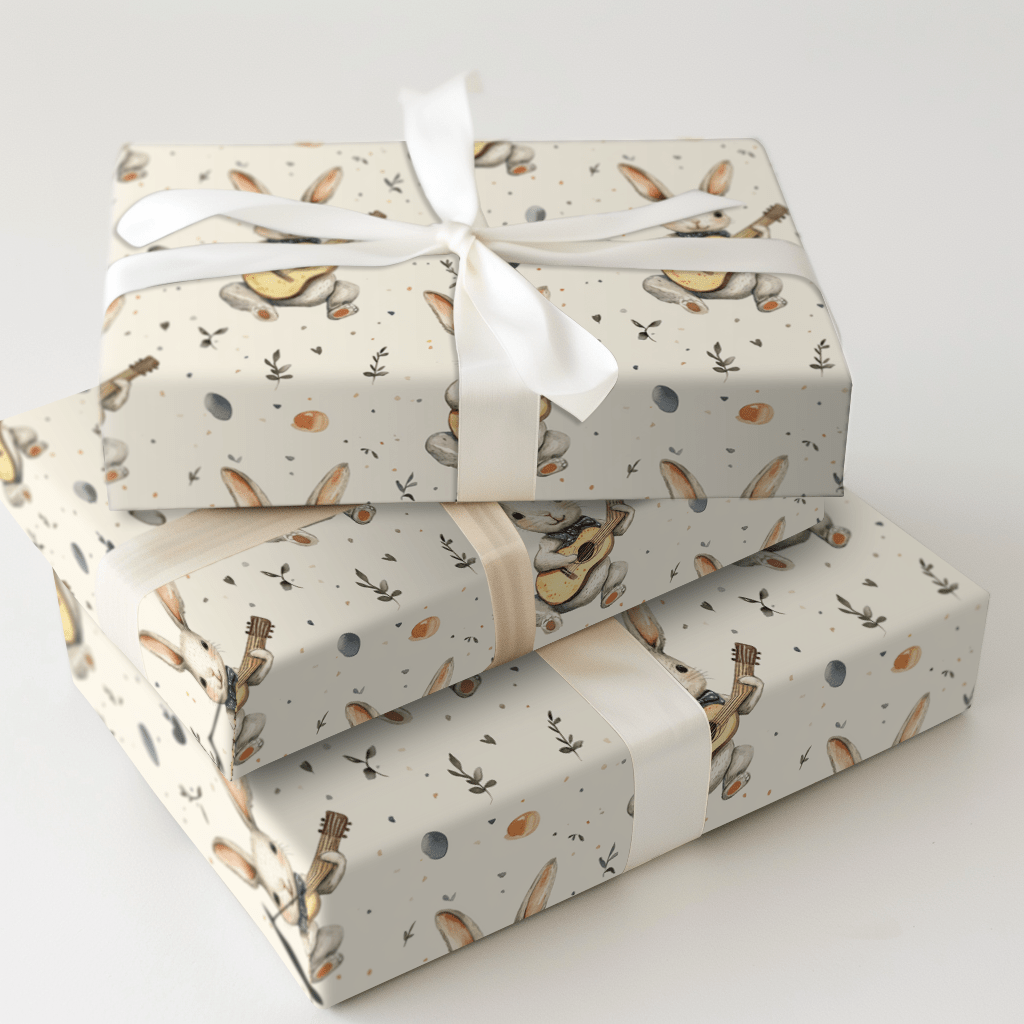 Bunny Strings - Wrapping Paper - Aspen & Arlo