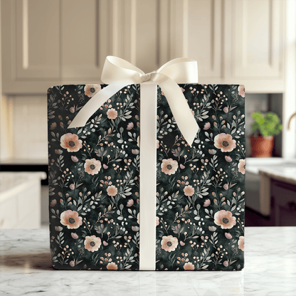 Midnight Bloom - Wrapping Paper - Aspen & Arlo