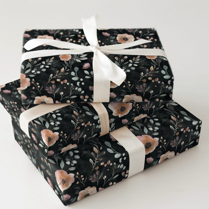 Midnight Bloom - Wrapping Paper - Aspen & Arlo