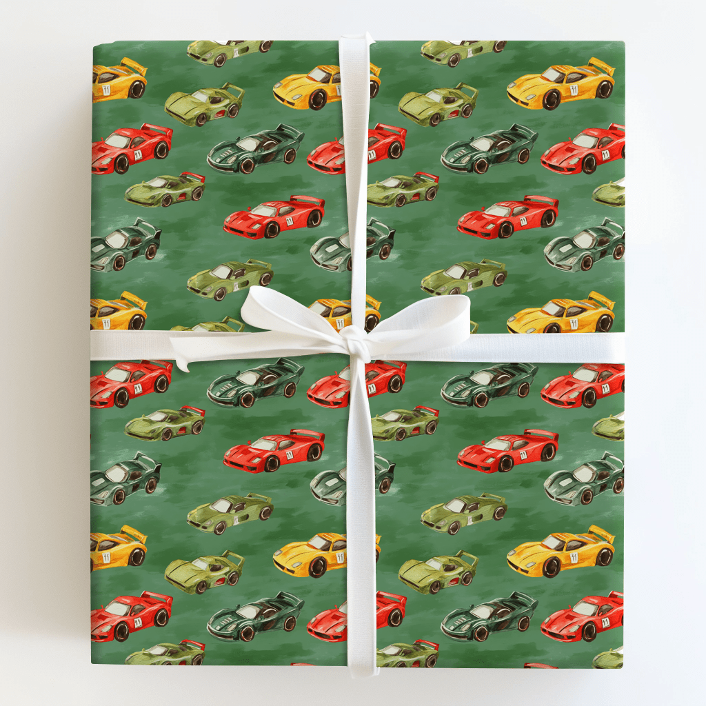 Racing into Gold - Wrapping Paper - Aspen & Arlo