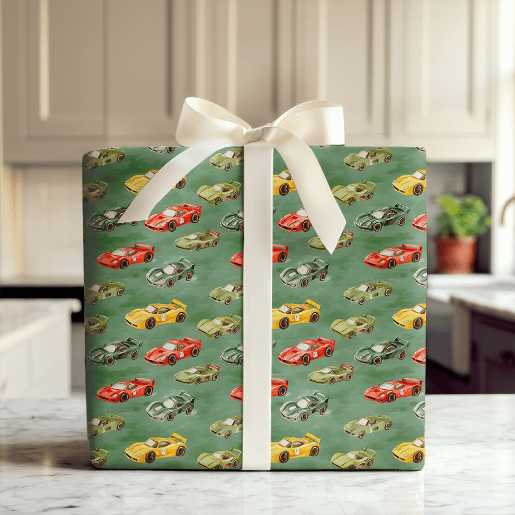 Racing into Gold - Wrapping Paper - Aspen & Arlo