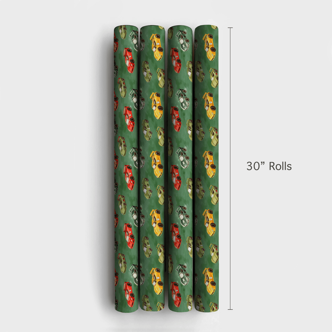 Racing into Gold - Wrapping Paper - Aspen & Arlo