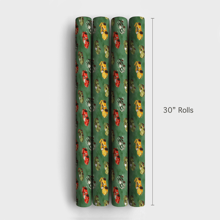Racing into Gold - Wrapping Paper - Aspen & Arlo