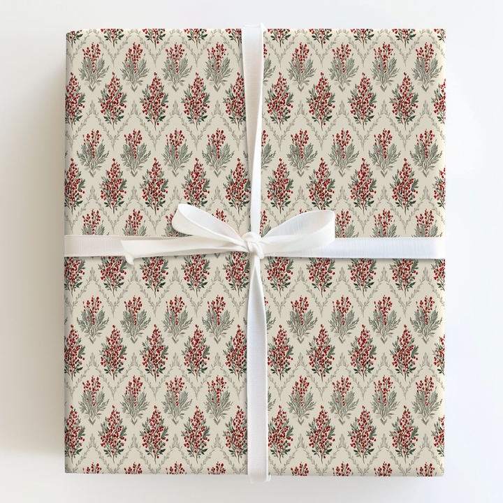 Scarlet Sprig Damask
