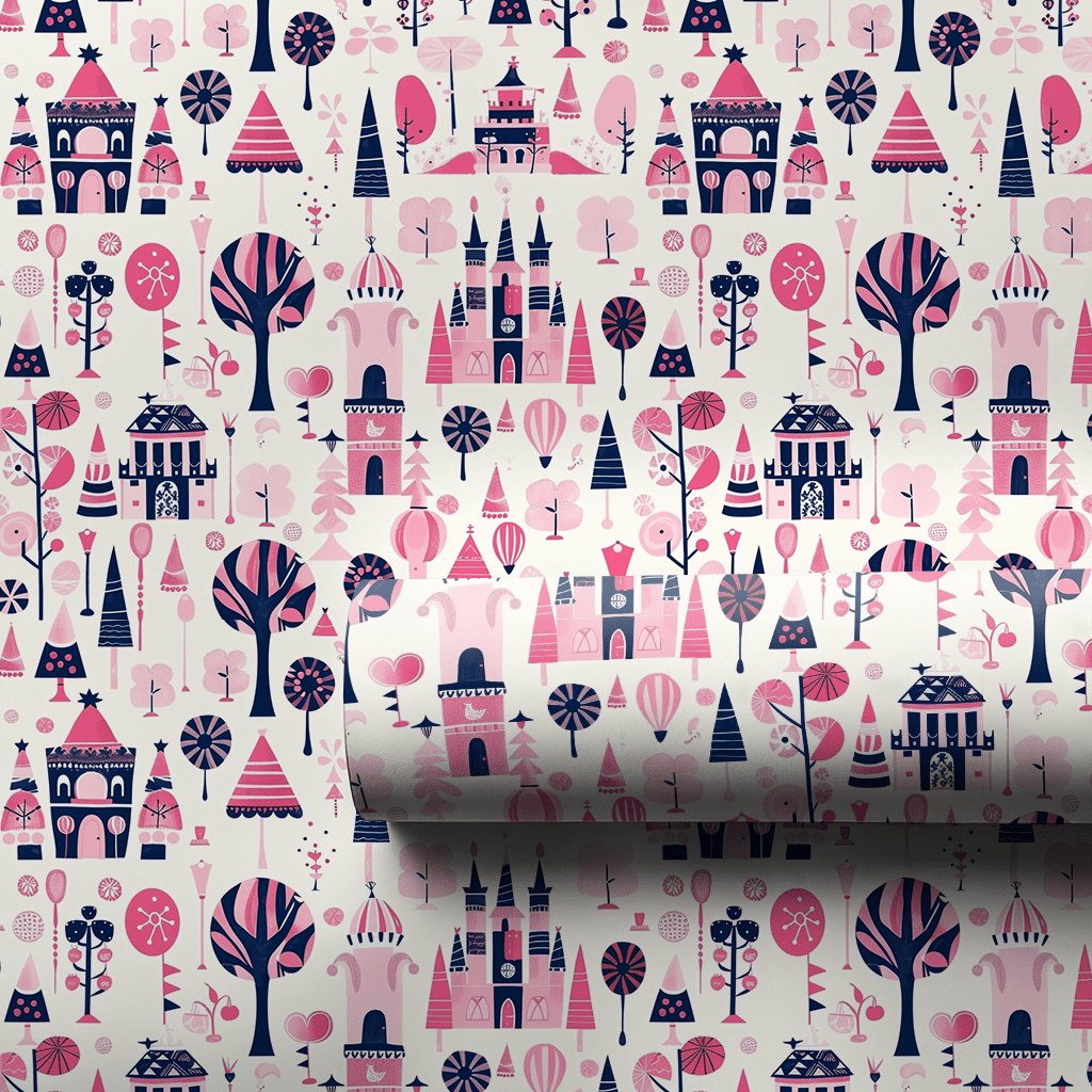 Tower of Pink - Wrapping Paper - Aspen & Arlo