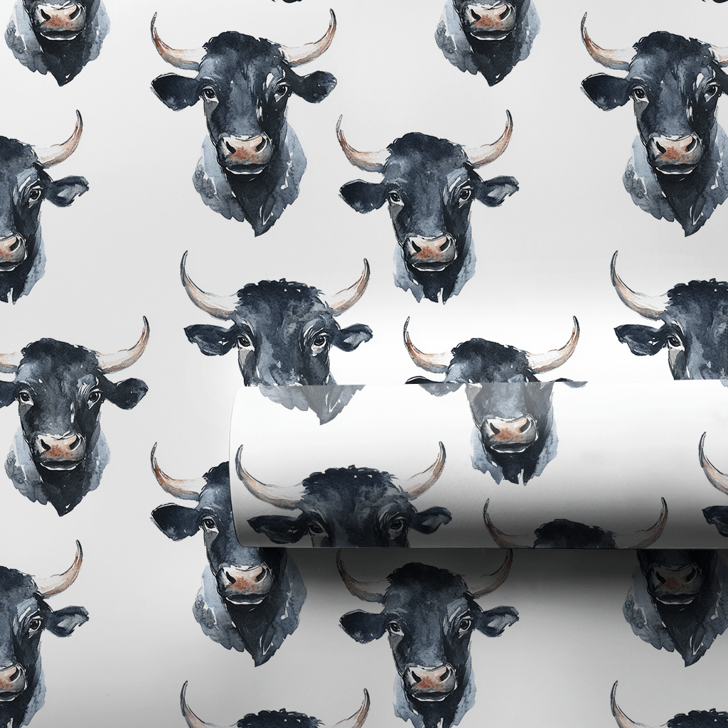 Titan Up Bull - Wrapping Paper - Aspen & Arlo