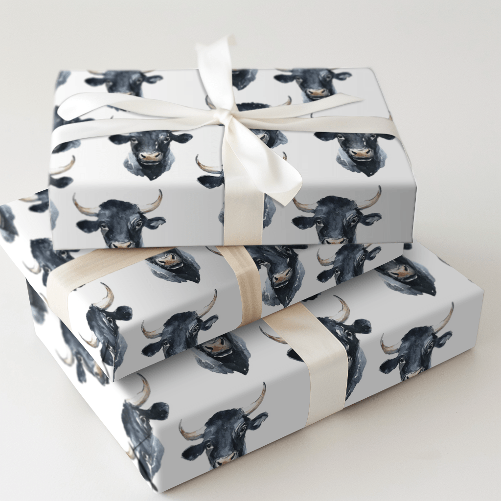 Titan Up Bull - Wrapping Paper - Aspen & Arlo