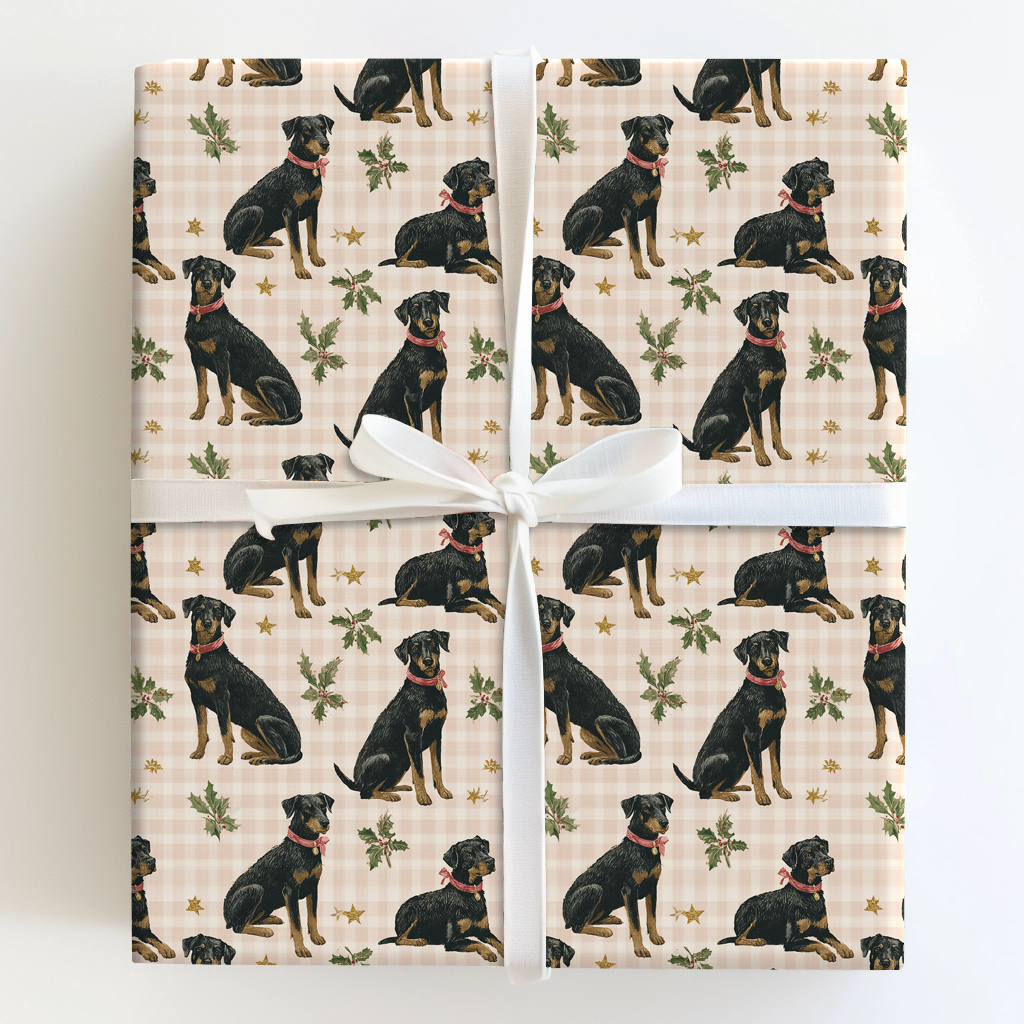 Beauceron Holiday Plaid