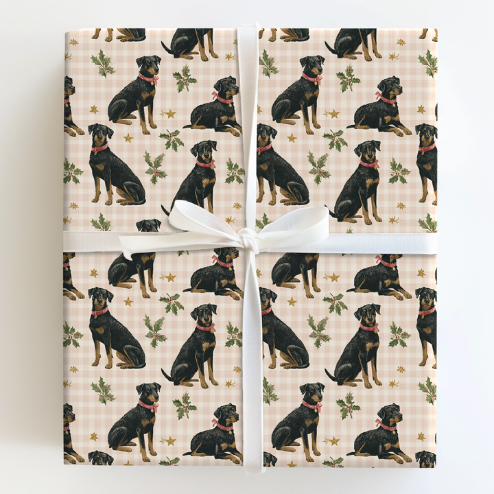 Beauceron Holiday Plaid