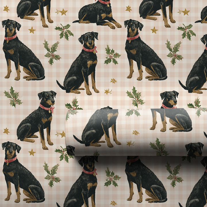 Beauceron Holiday Plaid