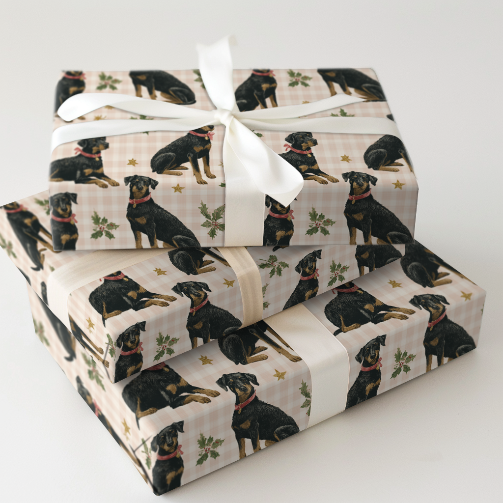 Beauceron Holiday Plaid