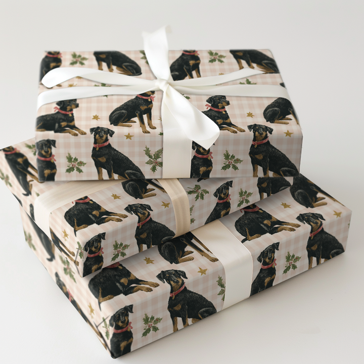 Beauceron Holiday Plaid