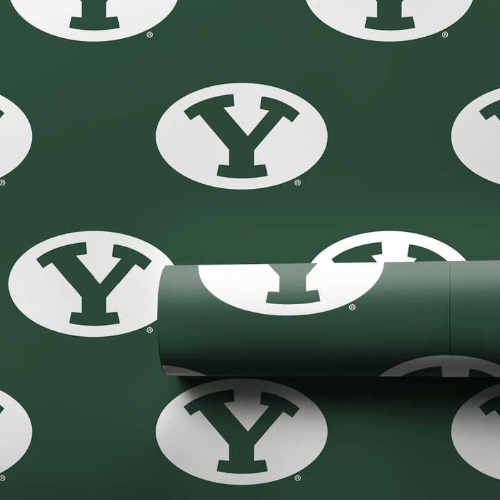 Green with Cougar Pride - Wrapping Paper - Aspen & Arlo