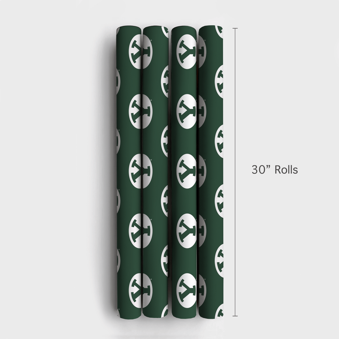 Green with Cougar Pride - Wrapping Paper - Aspen & Arlo