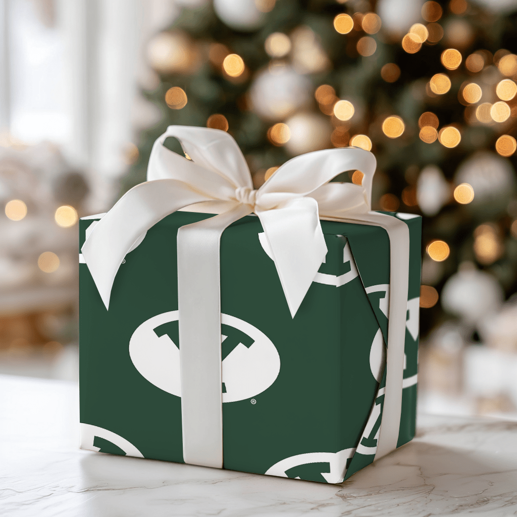 Green with Cougar Pride - Wrapping Paper - Aspen & Arlo