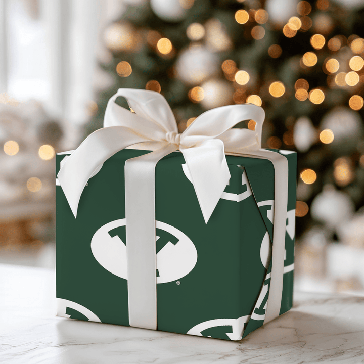 Green with Cougar Pride - Wrapping Paper - Aspen & Arlo