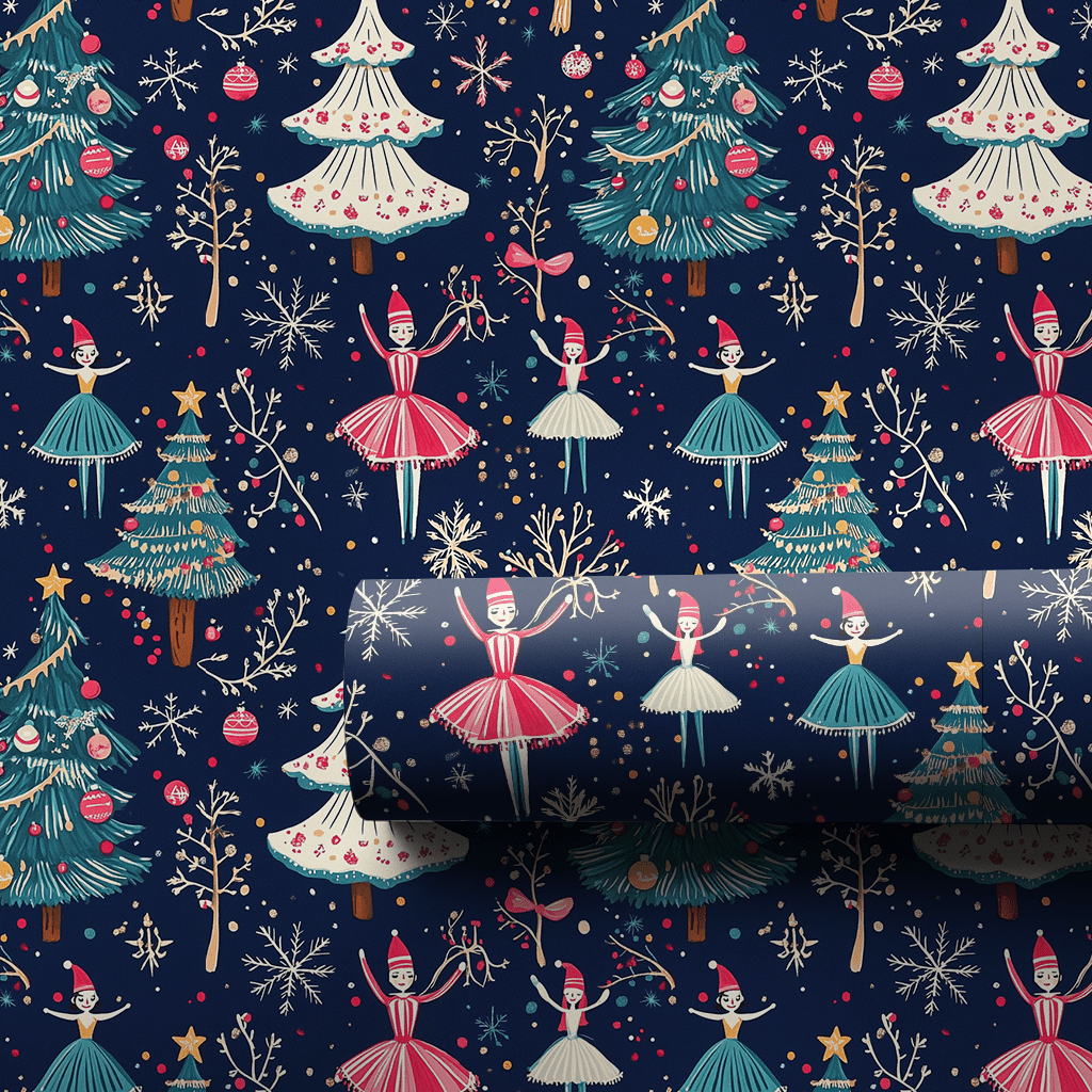 Waltz of Snowflakes - Wrapping Paper - Aspen & Arlo