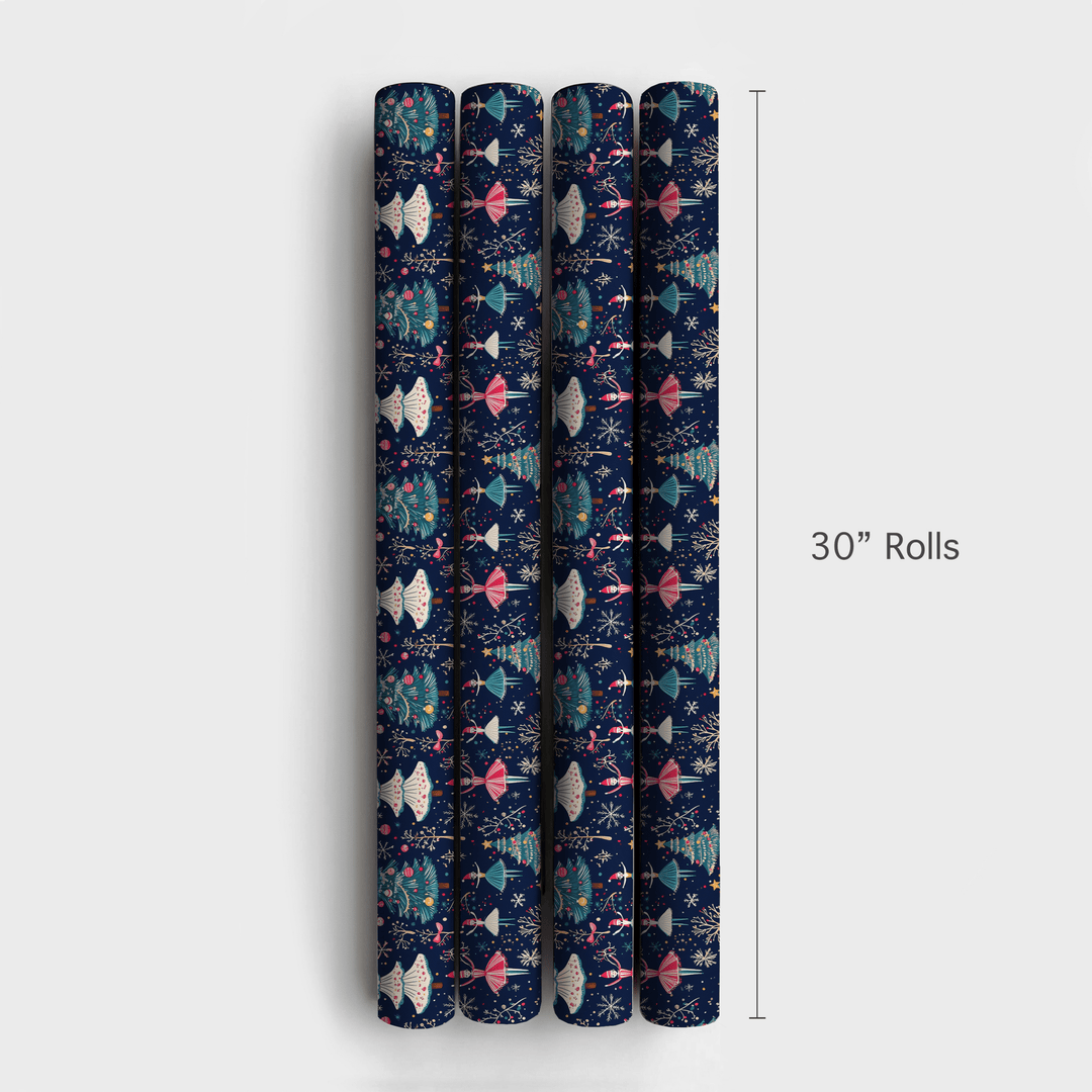 Waltz of Snowflakes - Wrapping Paper - Aspen & Arlo