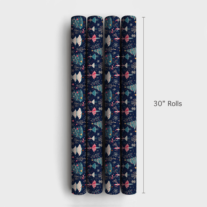 Waltz of Snowflakes - Wrapping Paper - Aspen & Arlo