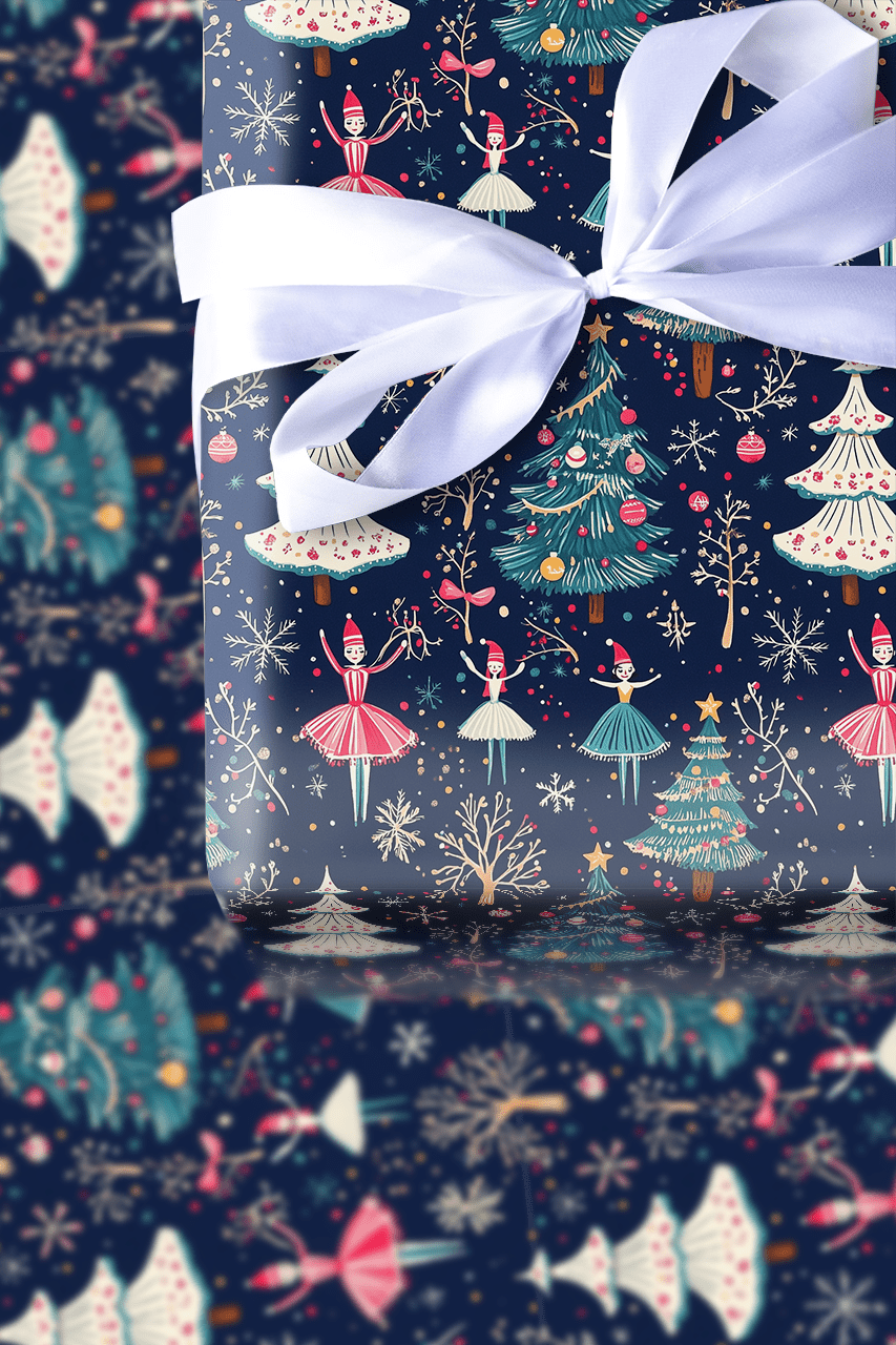 Waltz of Snowflakes - Wrapping Paper - Aspen & Arlo