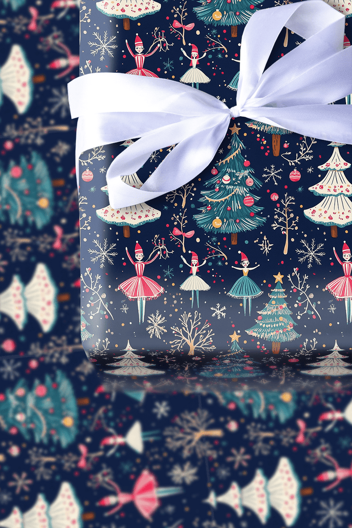 Waltz of Snowflakes - Wrapping Paper - Aspen & Arlo