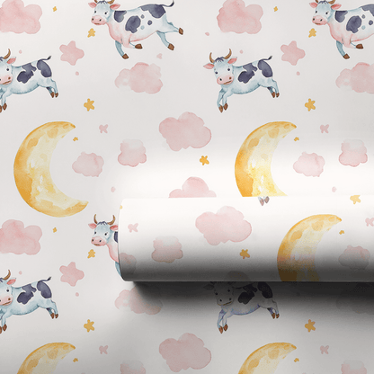 Mooving to the Moon - Wrapping Paper - Aspen & Arlo