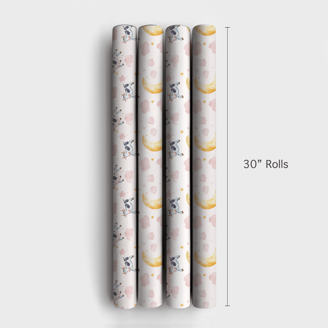 Mooving to the Moon - Wrapping Paper - Aspen & Arlo