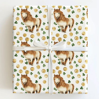 Golden with the Shetland - Wrapping Paper - Aspen & Arlo