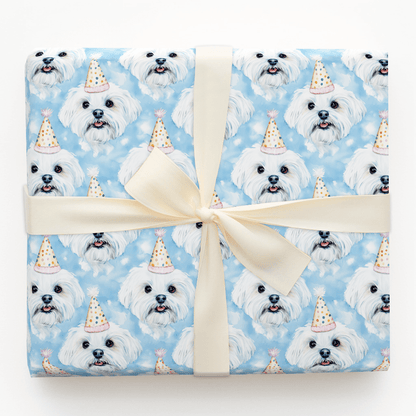 Maltese Wishes - Wrapping Paper - Aspen & Arlo