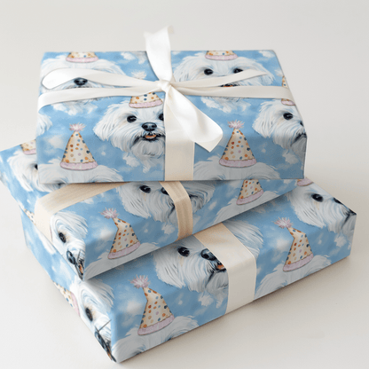 Maltese Wishes - Wrapping Paper - Aspen & Arlo