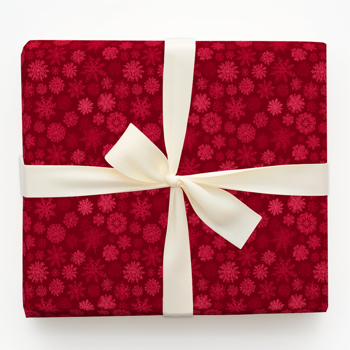Burgundy Snowflakes