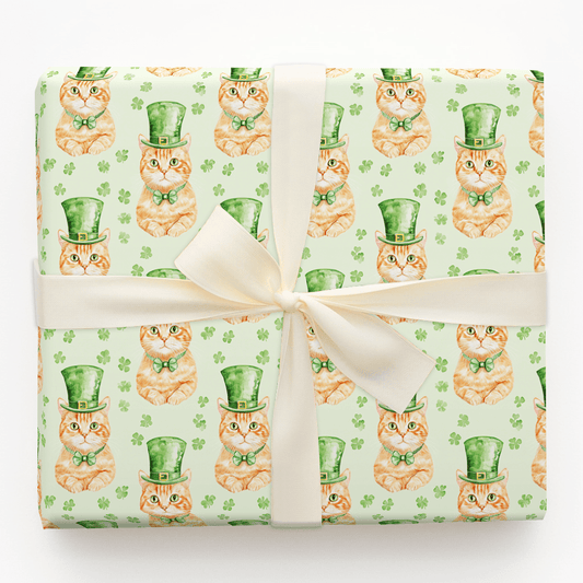 Leprechaun Tabby - Wrapping Paper - Aspen & Arlo