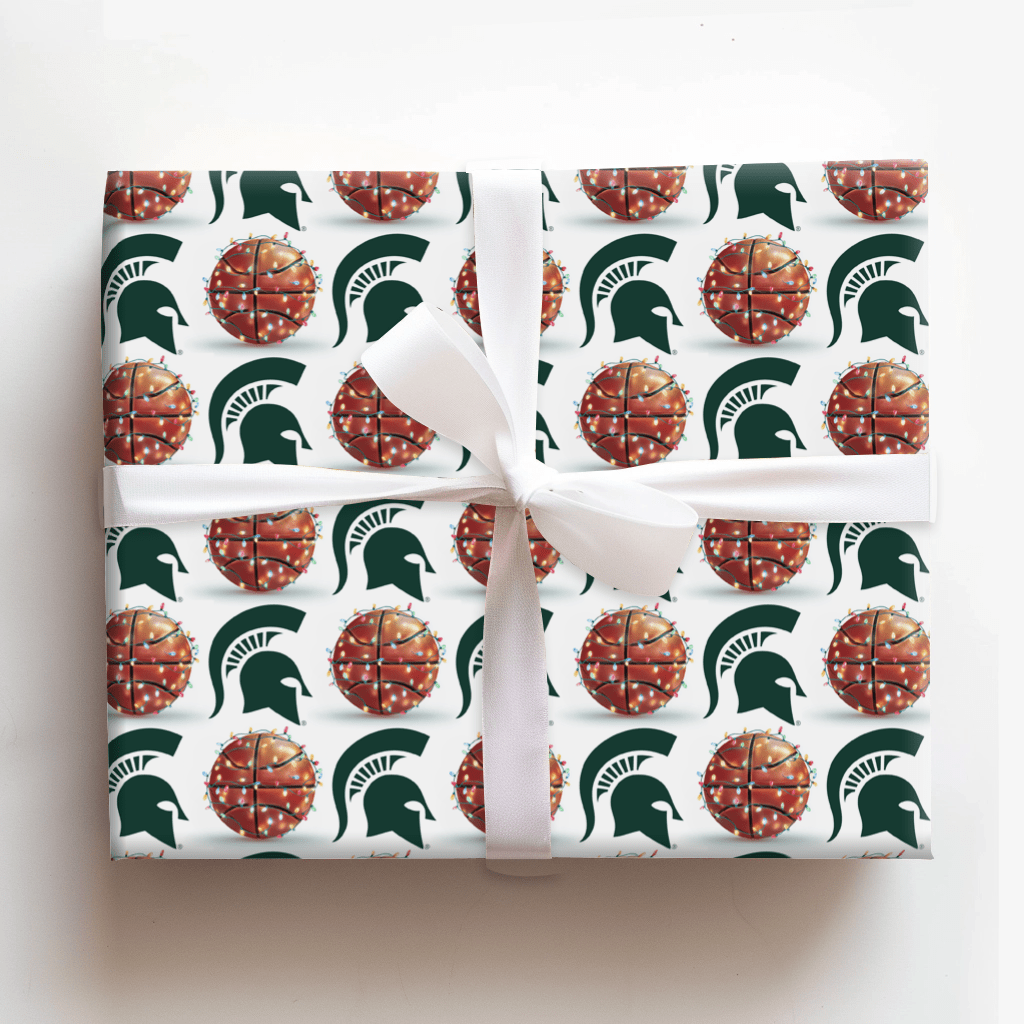 Holiday Hoops Spartans - Wrapping Paper - Aspen & Arlo