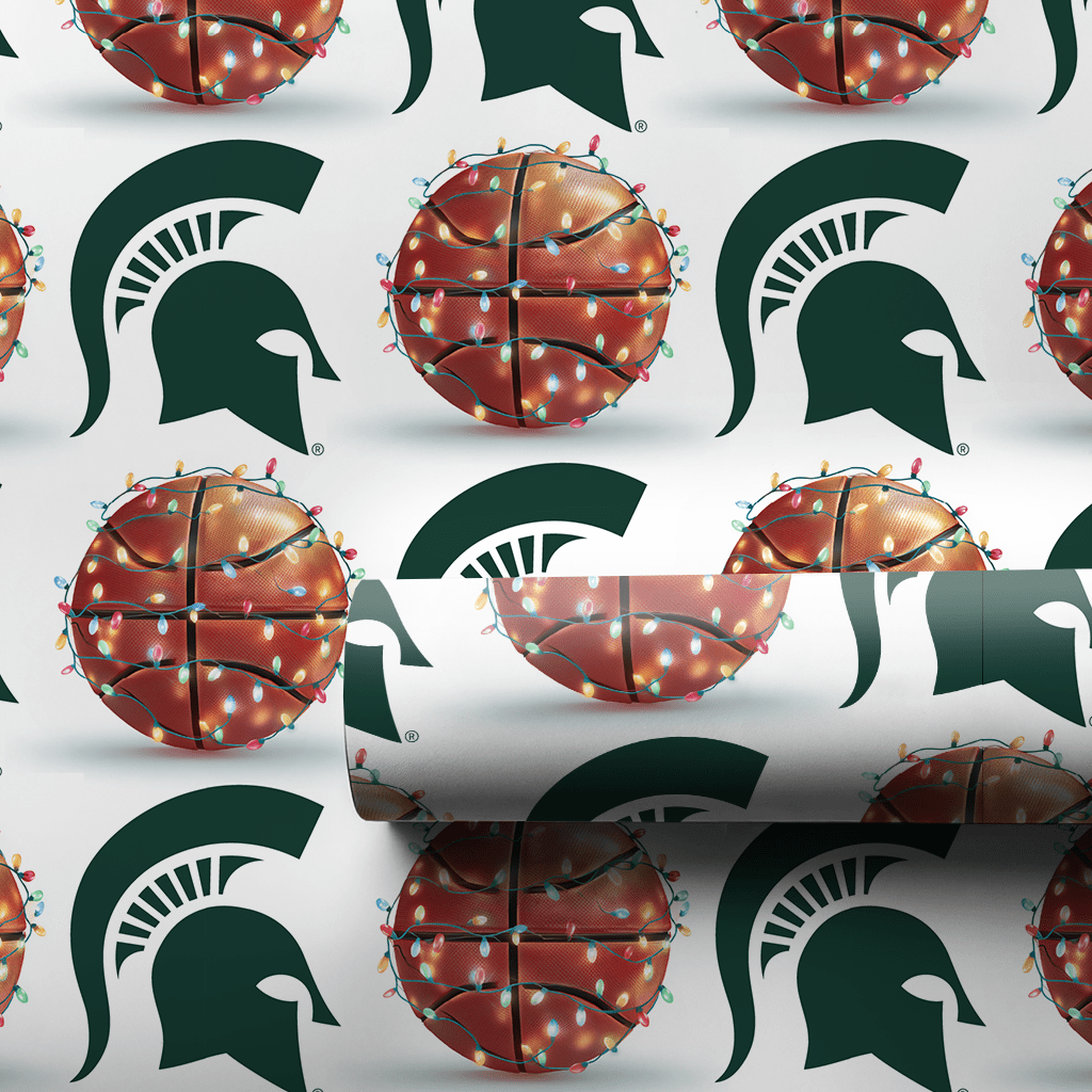 Holiday Hoops Spartans - Wrapping Paper - Aspen & Arlo