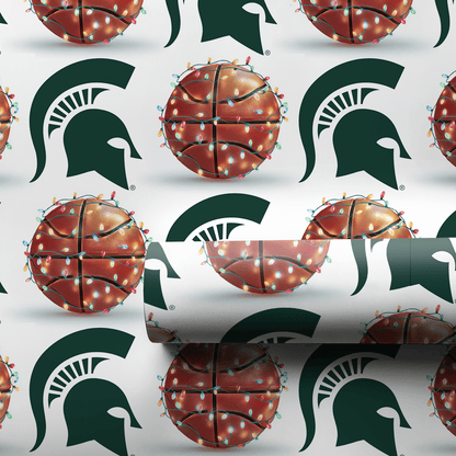 Holiday Hoops Spartans - Wrapping Paper - Aspen & Arlo