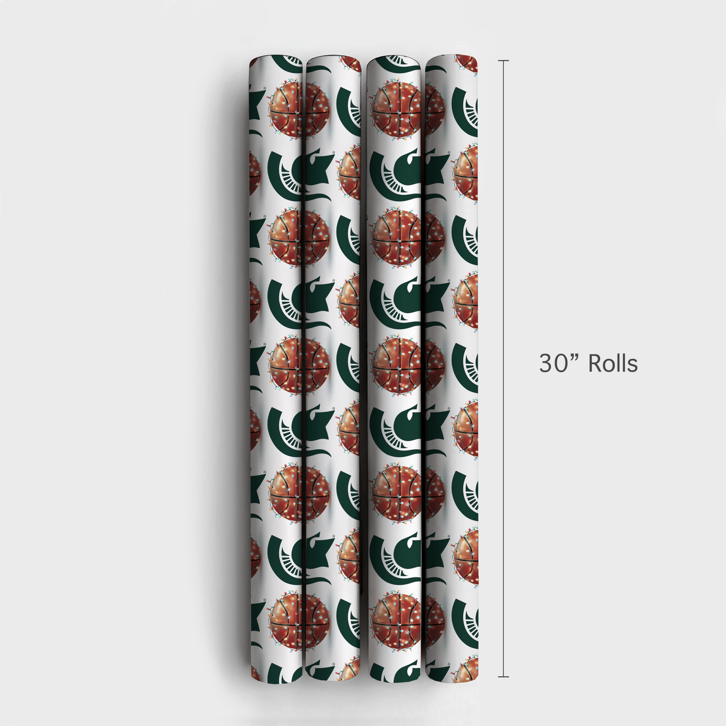 Holiday Hoops Spartans - Wrapping Paper - Aspen & Arlo