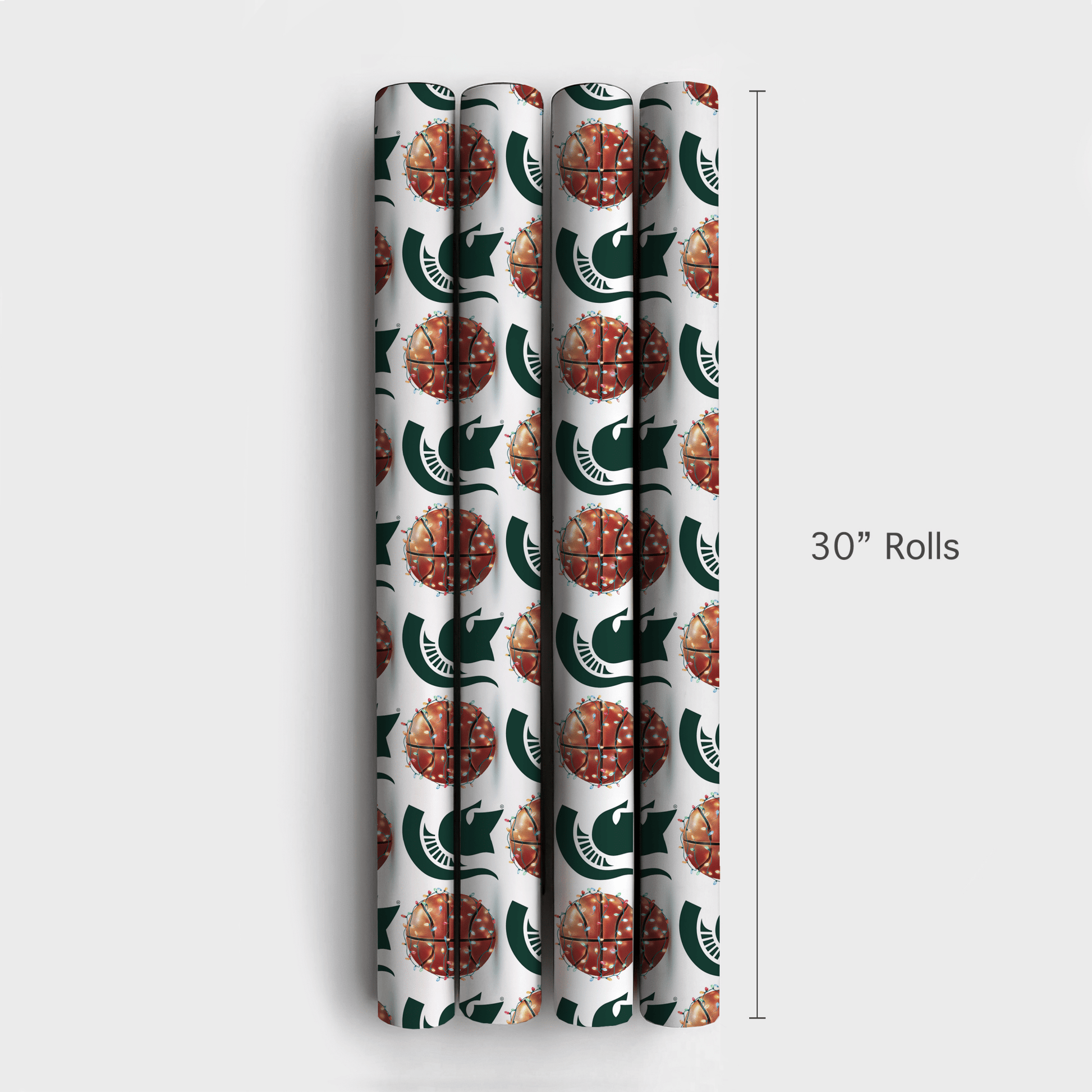 Holiday Hoops Spartans - Wrapping Paper - Aspen & Arlo