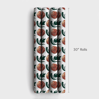 Holiday Hoops Spartans - Wrapping Paper - Aspen & Arlo