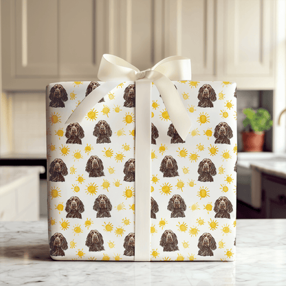 Sunny Day with the Boykin Spaniels - Wrapping Paper - Aspen & Arlo