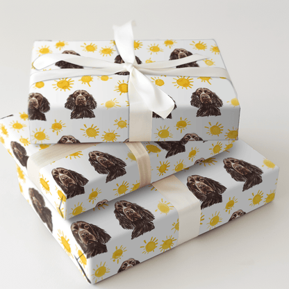 Sunny Day with the Boykin Spaniels - Wrapping Paper - Aspen & Arlo