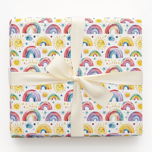 Rainbow Smiles - Wrapping Paper - Aspen & Arlo