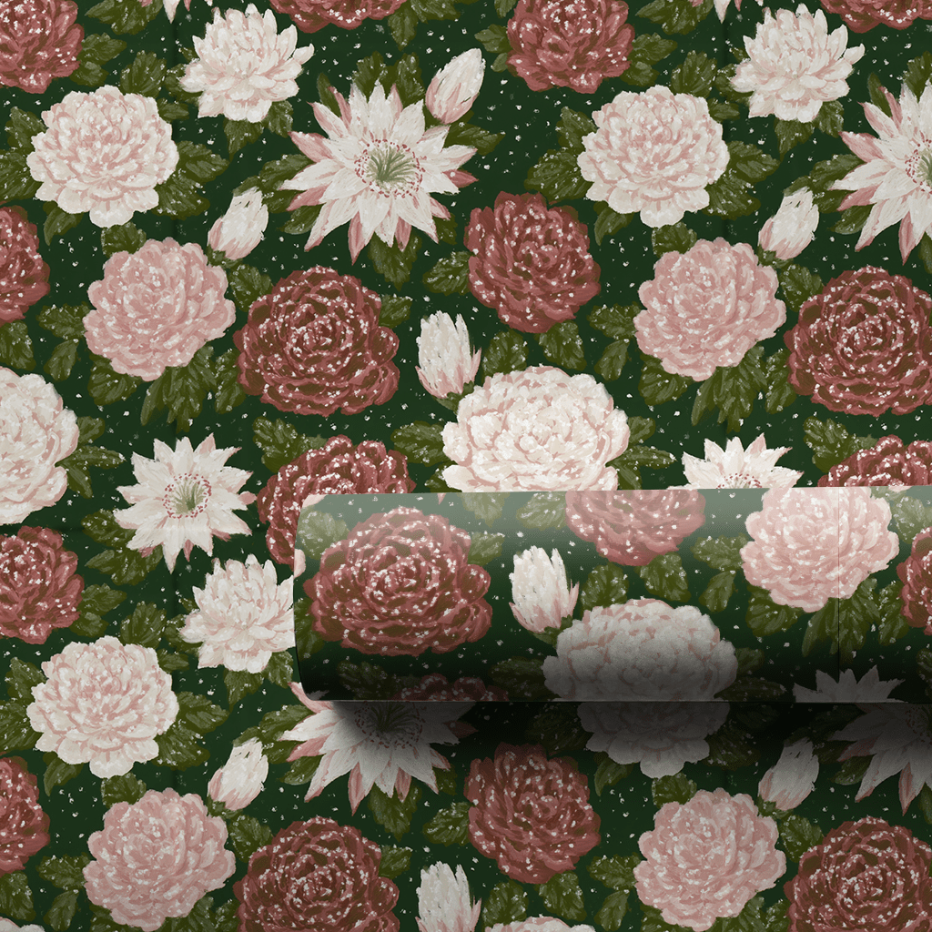 Crystal Camellia - Wrapping Paper - Aspen & Arlo