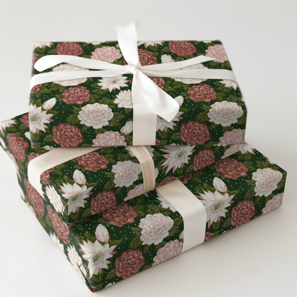 Crystal Camellia - Wrapping Paper - Aspen & Arlo