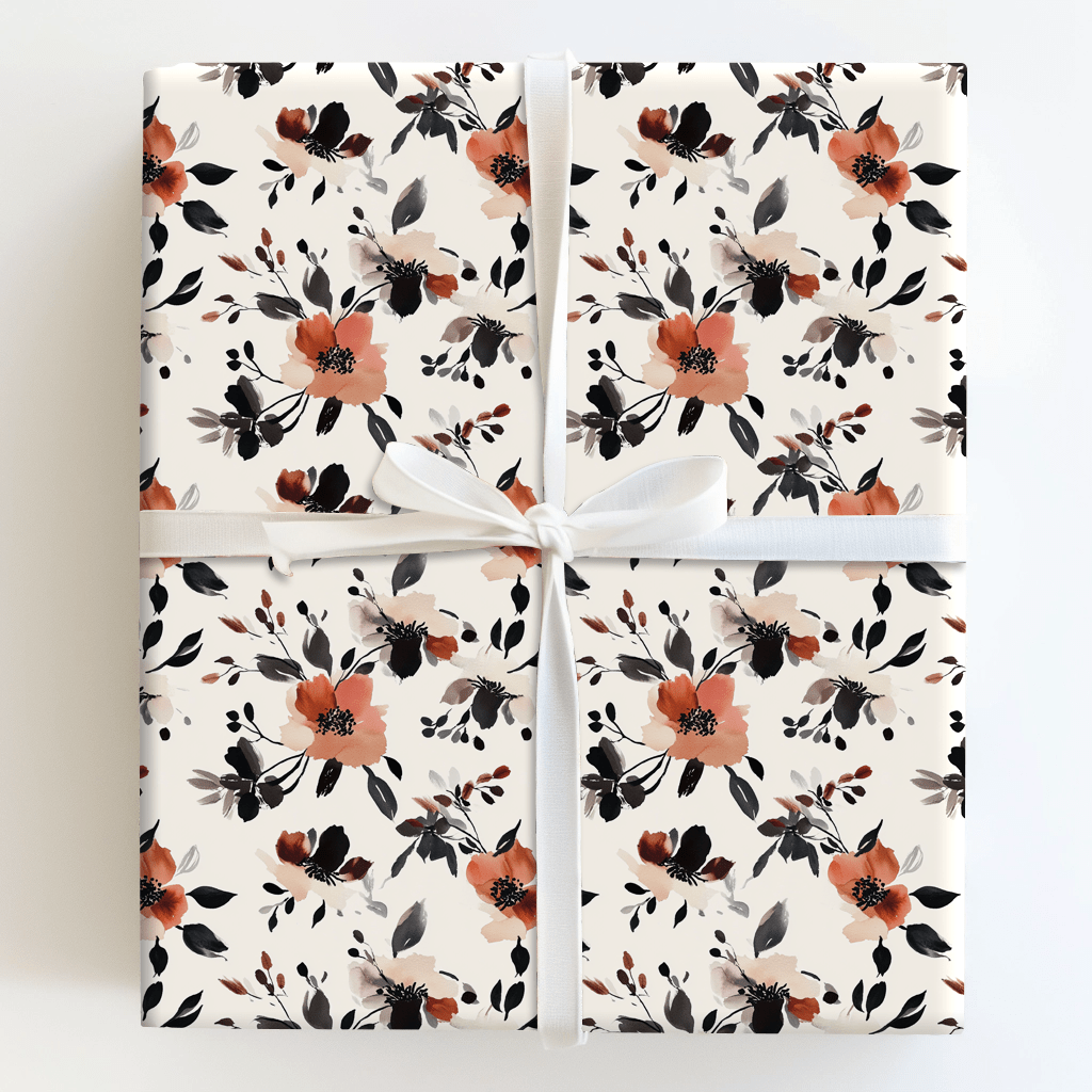 Rosewood Flowers - Wrapping Paper - Aspen & Arlo