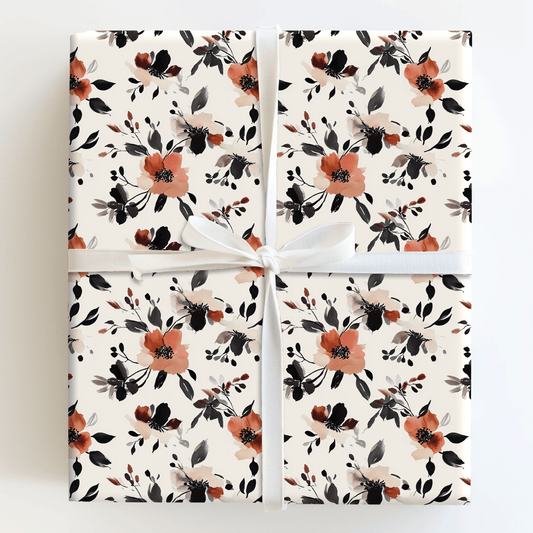 Rosewood Flowers - Wrapping Paper - Aspen & Arlo