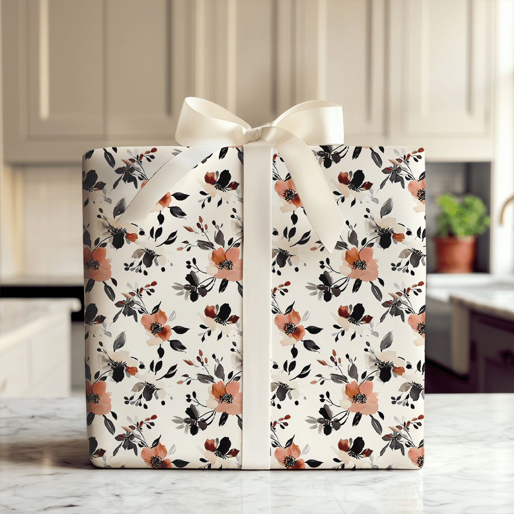 Rosewood Flowers - Wrapping Paper - Aspen & Arlo