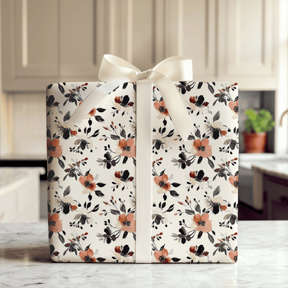 Rosewood Flowers - Wrapping Paper - Aspen & Arlo