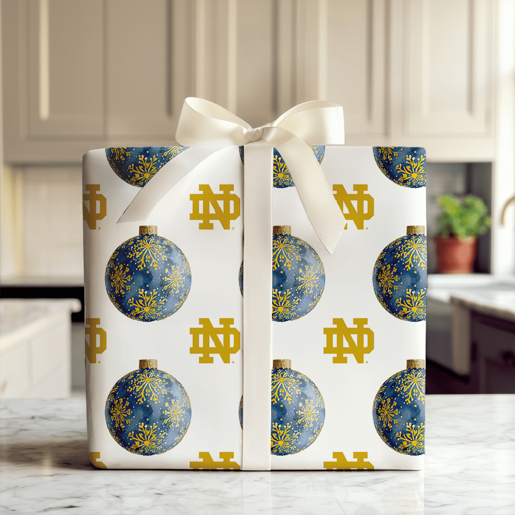 Blue & Gold Bauble - Wrapping Paper - Aspen & Arlo