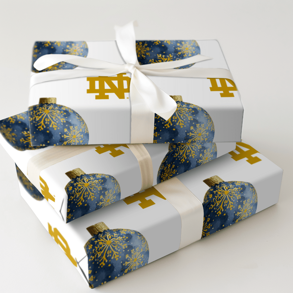 Blue & Gold Bauble - Wrapping Paper - Aspen & Arlo